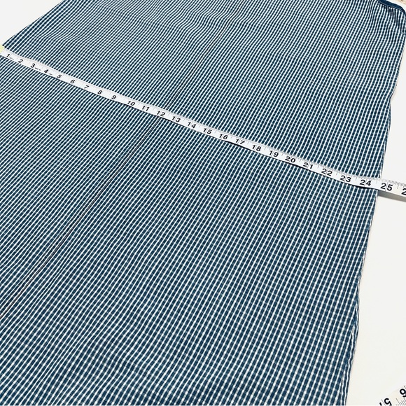 Susan Bristol Gingham Denim Bib Pocket Overall Prairie Dress - Picture 5 of 10